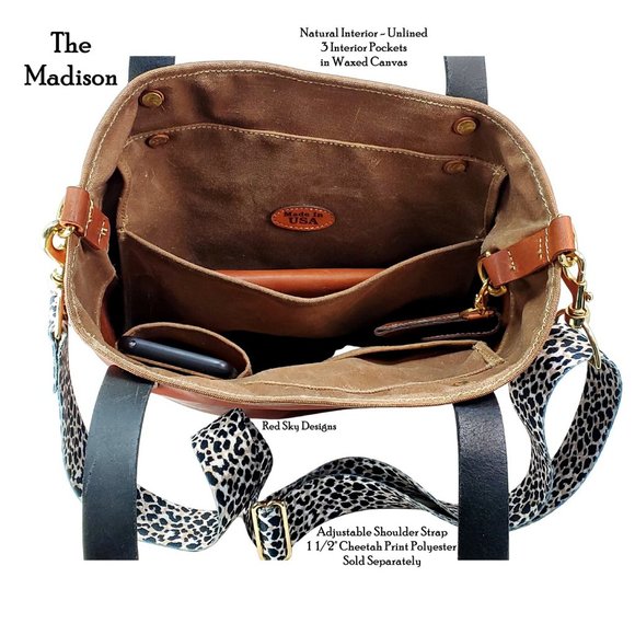 Hair On Print Cheetah Cowhide and Leather Tote